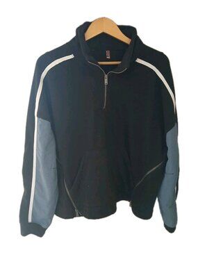 Free People FP Movement Arena Fleece Cropped 1/4 Zip Top